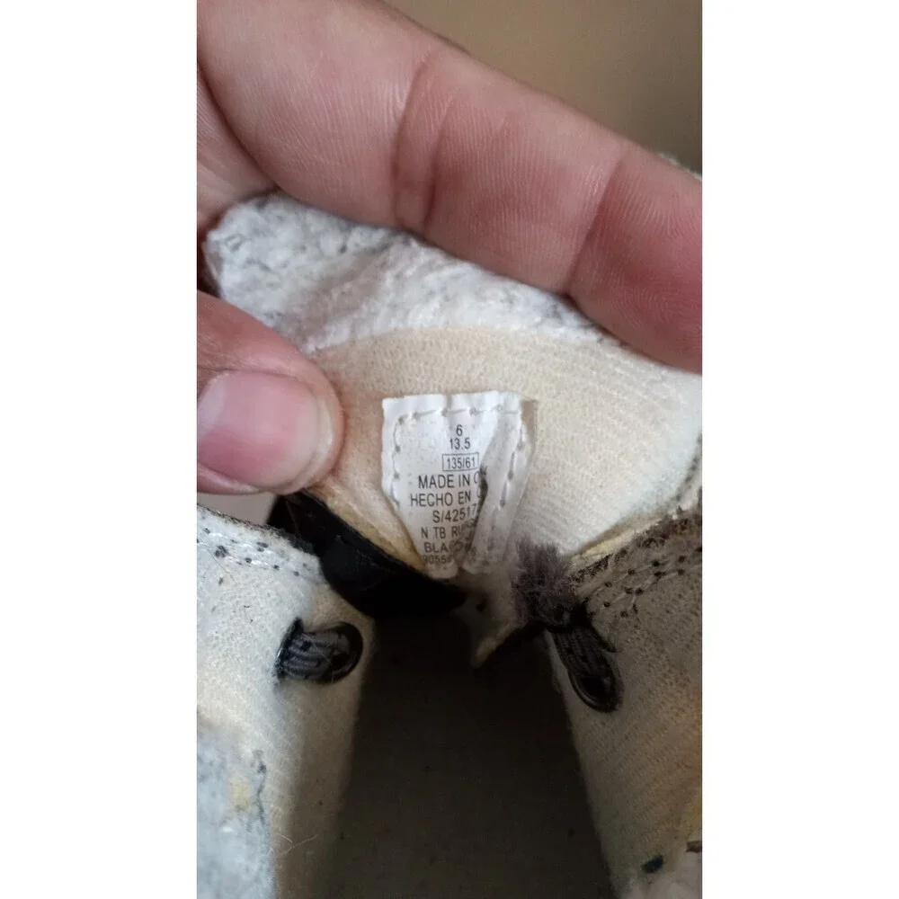 Old navy toddler boys black and brown‎ ankle strap faux leather boots